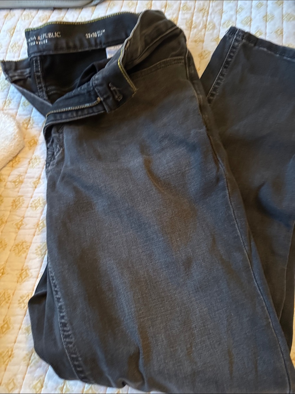 Banana Republic Men's Charcoal Straight Jeans